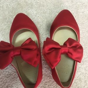 Janie and jack bundle - red shoes and NWT black dress 12-18 month dress